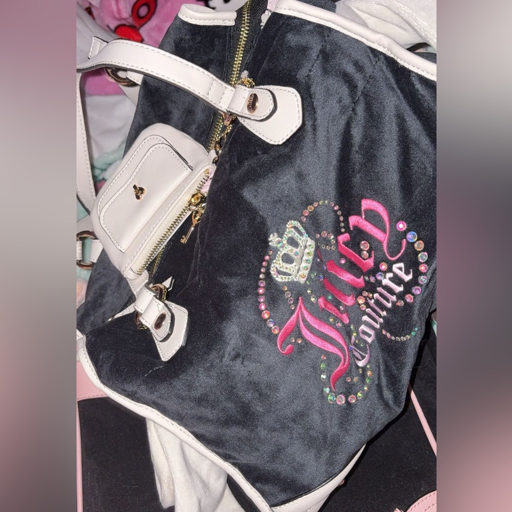 Juicy Couture Black and White Tote Bag